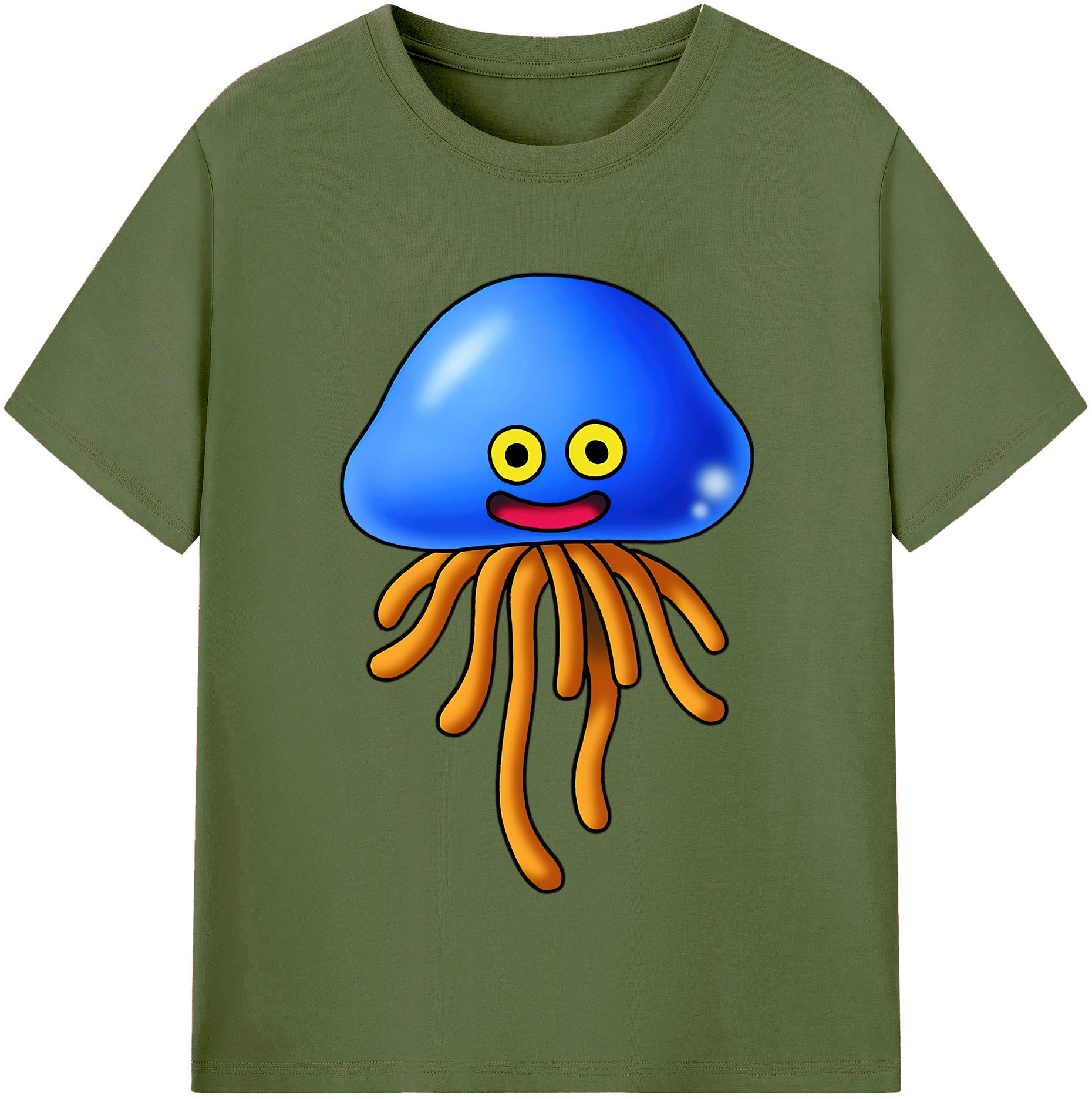 （画像用） ドラゴンクエスト Doragon Kuesuto Dragon Quest 綿100％半袖Tシャツ（フロントプリント）